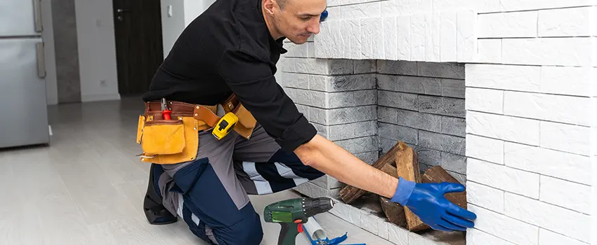 Fireplace Damaged Damper Frame Repair Services in Bloomingdale, Illinois